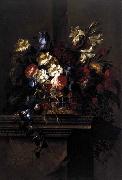 Arellano, Juan de Basket of Flowers on a Plinth oil painting on canvas